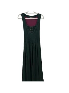 Vintage rare Bonnie Strauss green velvet overdress